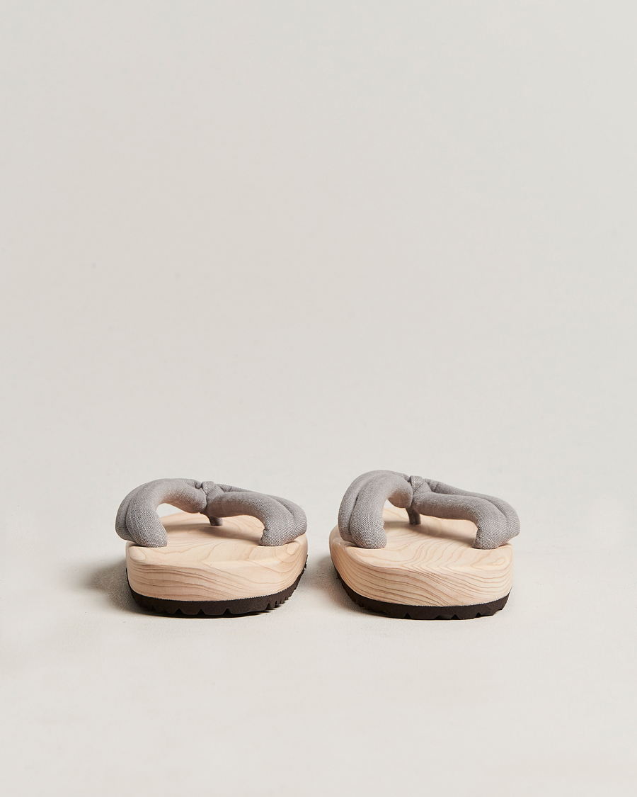 Herr | Beams Japan Wooden Geta Sandals Light Grey | Beams Japan | Wooden Geta Sandals Light Grey