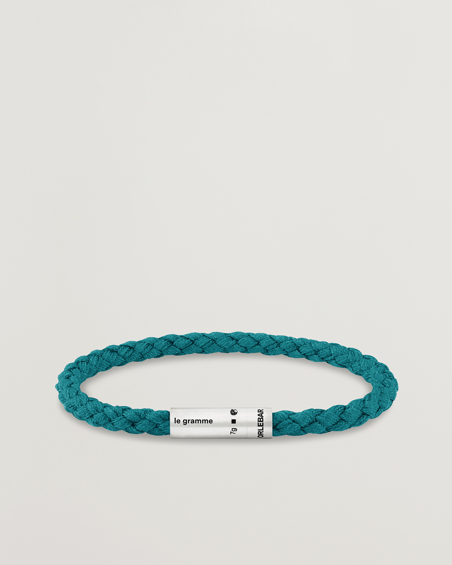 Herr | Smycken | LE GRAMME | x Orlebar Brown Nato Bracelet Navy/Teal