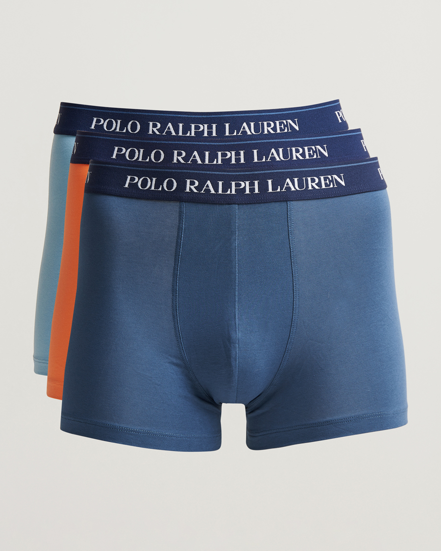 Herr | Underkläder | Polo Ralph Lauren | 3-Pack Trunk Blue/Orange/Steel Blue