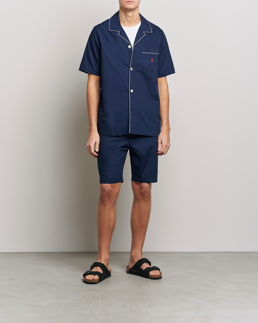 Herr | Polo Ralph Lauren Short Sleeve Pyjama Set Solid Navy | Polo Ralph Lauren | Short Sleeve Pyjama Set Solid Navy