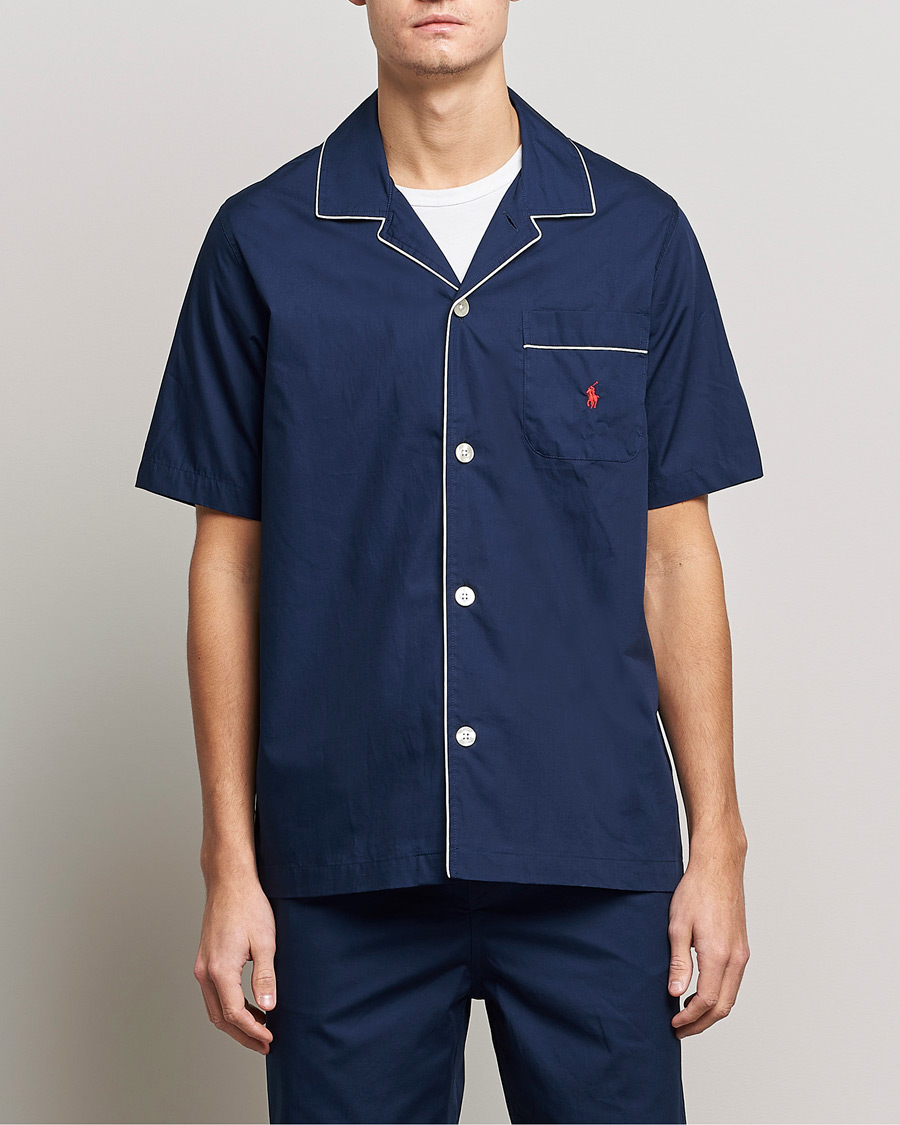 Herr | Polo Ralph Lauren Short Sleeve Pyjama Set Solid Navy | Polo Ralph Lauren | Short Sleeve Pyjama Set Solid Navy