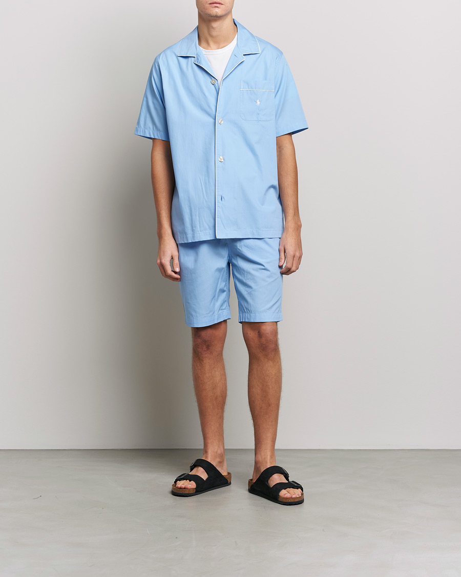Herr | Pyjamas & Morgonrockar | Polo Ralph Lauren | Cotton Short Pyajama Set Solid Austin Blue