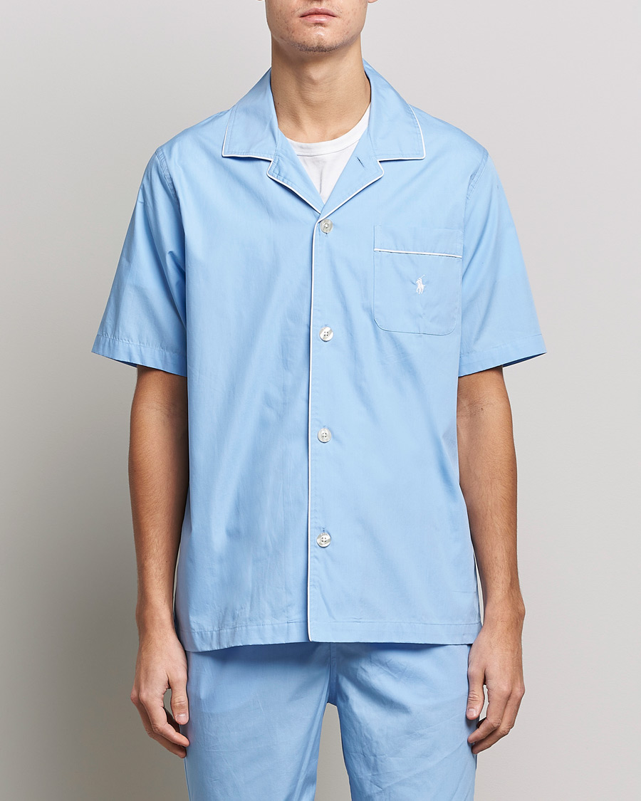 Herr | Pyjamasset | Polo Ralph Lauren | Cotton Short Pyajama Set Solid Austin Blue