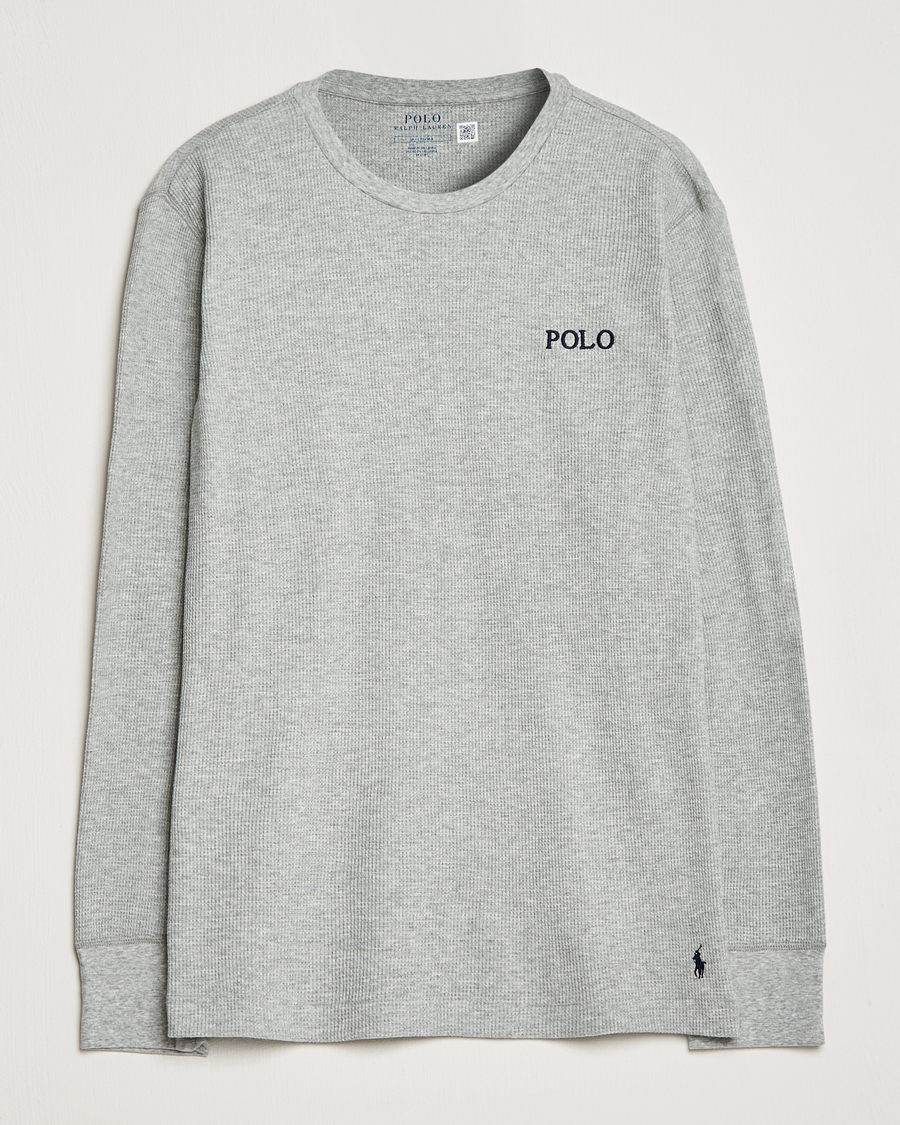 Herr | T-Shirts | Polo Ralph Lauren | Waffle Long Sleeve Crew Neck Andover Heather
