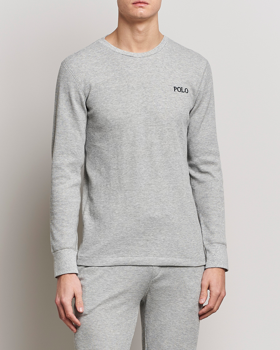 Herr | Långärmade t-shirts | Polo Ralph Lauren | Waffle Long Sleeve Crew Neck Andover Heather