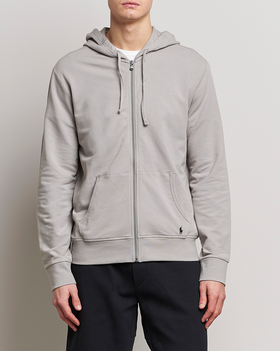 Herr | Huvtröjor | Polo Ralph Lauren | Cotton Jersey Long Sleeve Hoodie Grey Frog