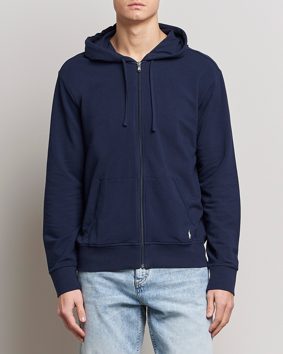 Herr | Huvtröjor | Polo Ralph Lauren | Cotton Jersey Long Sleeve Hoodie Cruise Navy