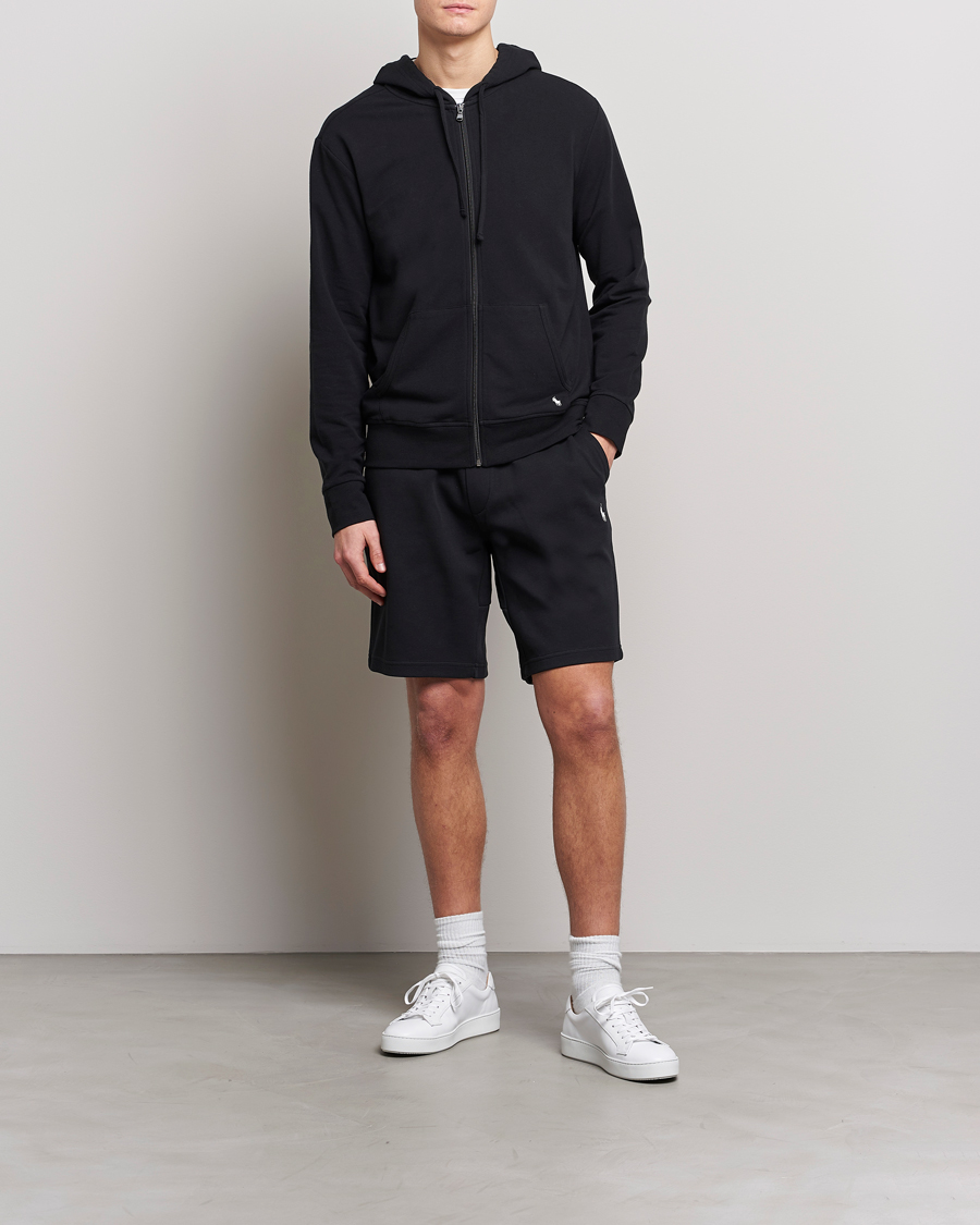 Herr | Tröjor | Polo Ralph Lauren | Cotton Jersey Long Sleeve Hoodie Polo Black