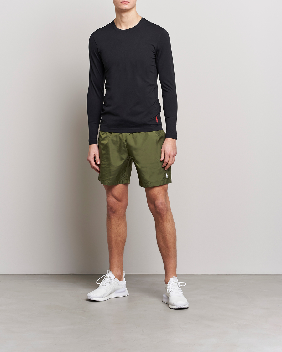 Herr | T-Shirts | Polo Ralph Lauren | Performance Seamless Long Sleeve Tee Polo Black