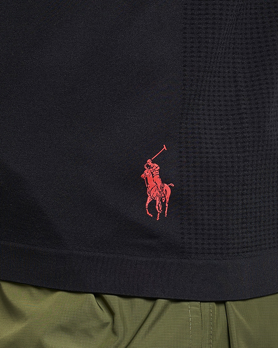 Herr | T-Shirts | Polo Ralph Lauren | Performance Seamless Long Sleeve Tee Polo Black