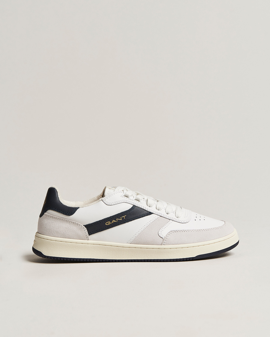 Herr | GANT Goodpal Sneaker White/Marine/Sand Suede | GANT | Goodpal Sneaker White/Marine/Sand Suede