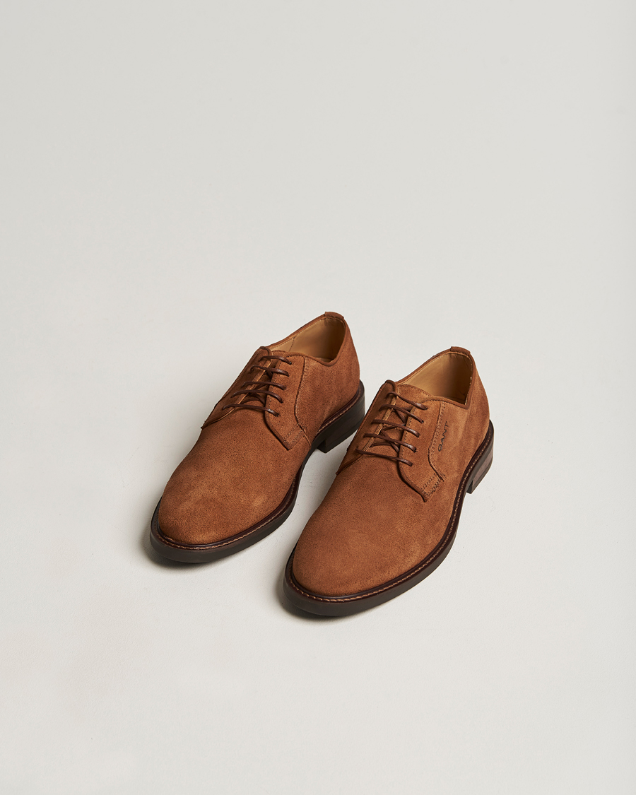 Herr | GANT St Akron Suede Derby Cognac | GANT | St Akron Suede Derby Cognac