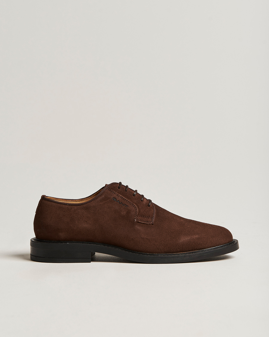Herr | GANT St Akron Suede Derby Dark Brown | GANT | St Akron Suede Derby Dark Brown