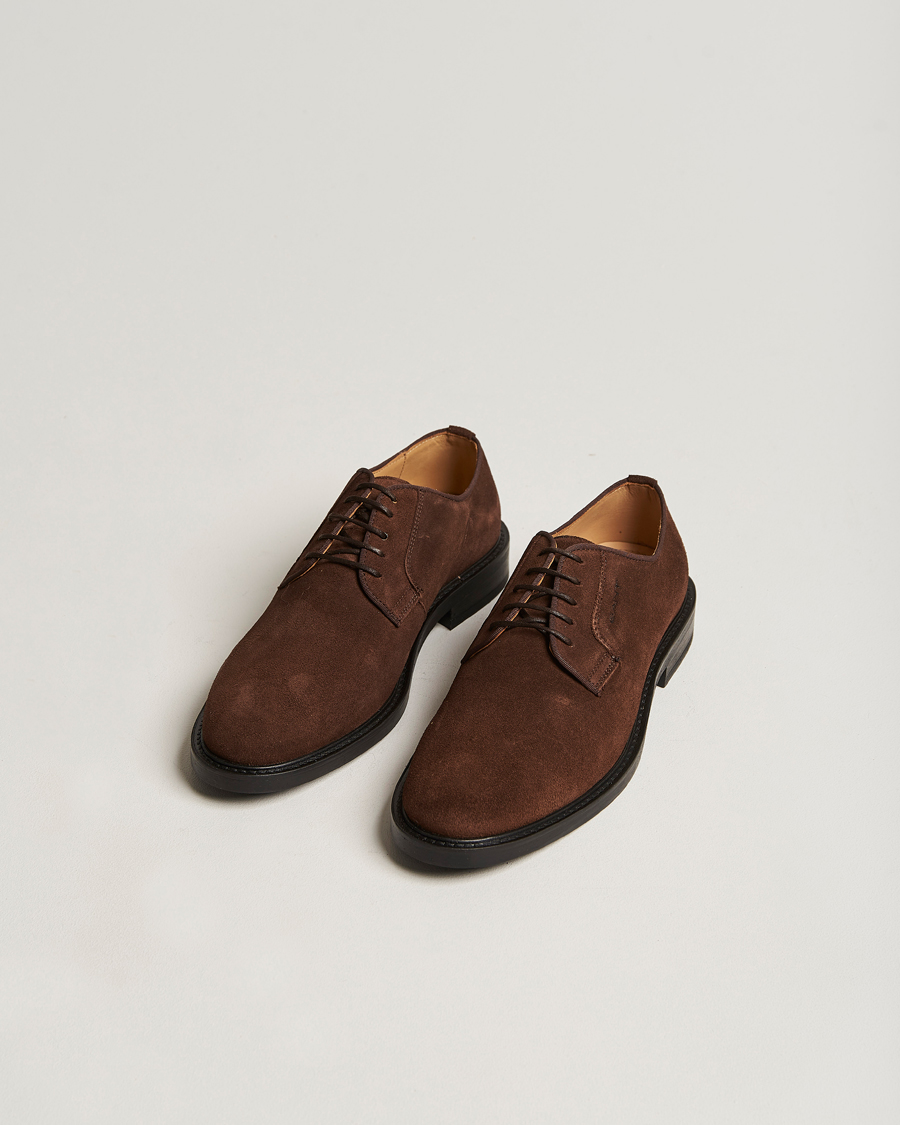 Herr | GANT St Akron Suede Derby Dark Brown | GANT | St Akron Suede Derby Dark Brown