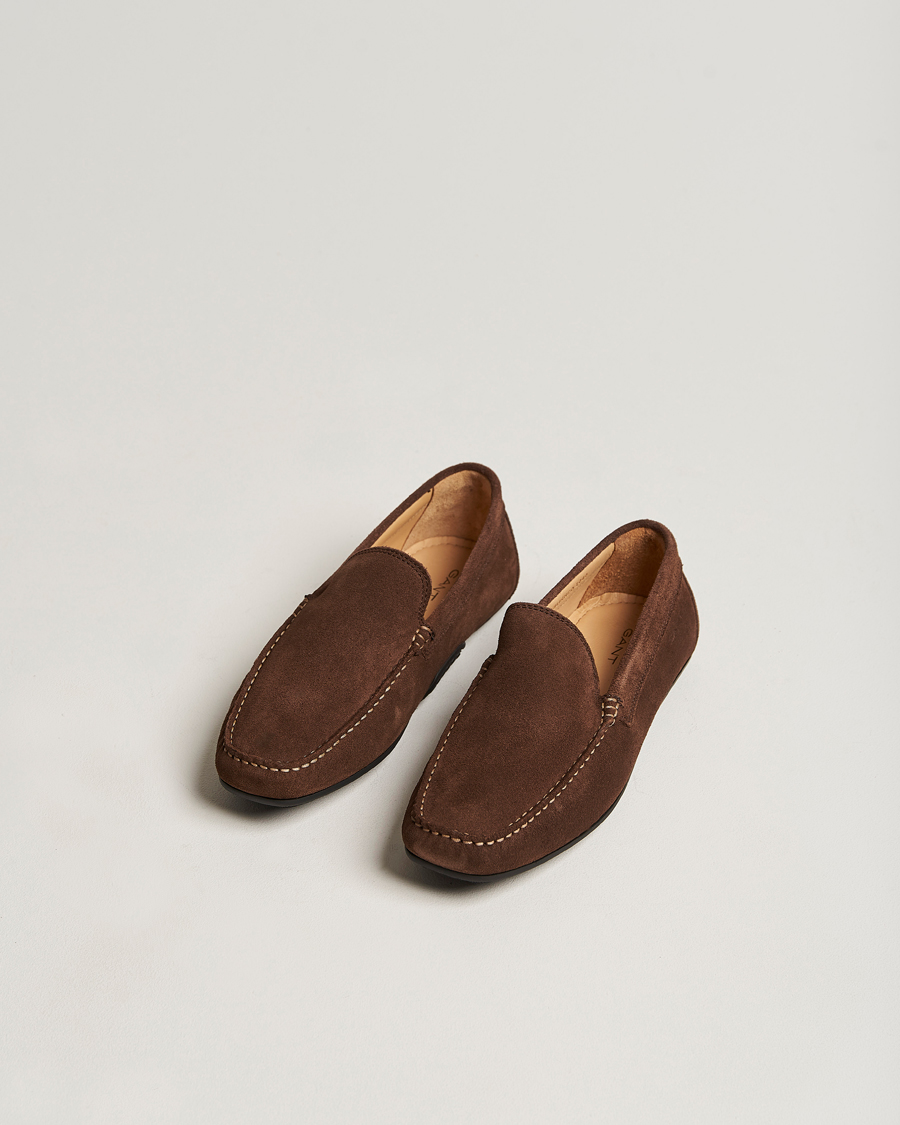 Herr | GANT Mc Bay Suede Car Shoe Dark Brown | GANT | Mc Bay Suede Car Shoe Dark Brown