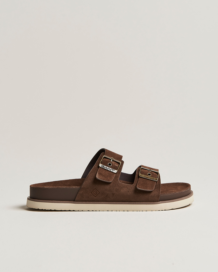 Herr | GANT Palbuddy Suede Sandal Tobacco Brown | Gant | Palbuddy Suede Sandal Tobacco Brown