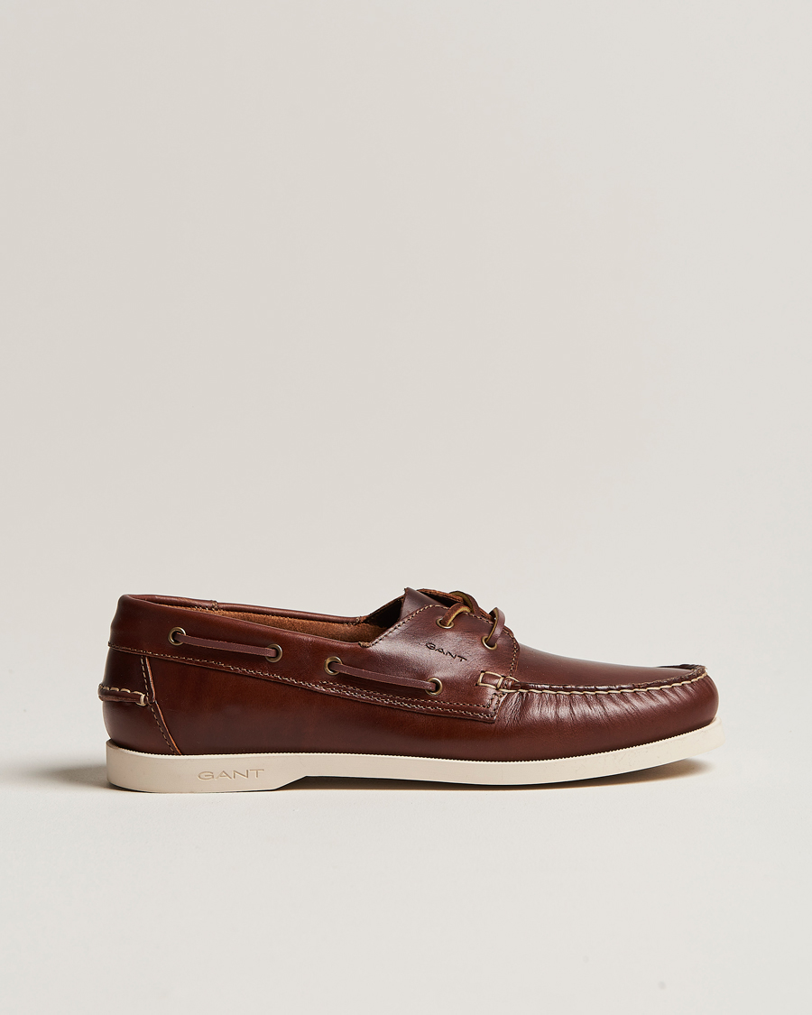 Herr |  | GANT | Prince Leather Boat Shoe Cognac