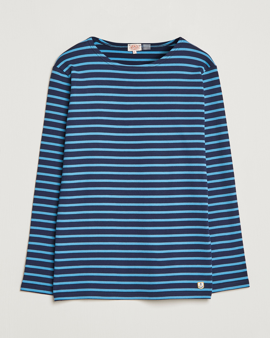 Herr | T-Shirts | Armor-lux | Houat Héritage Stripe Longsleeve T-shirt Marine Deep/St Lo