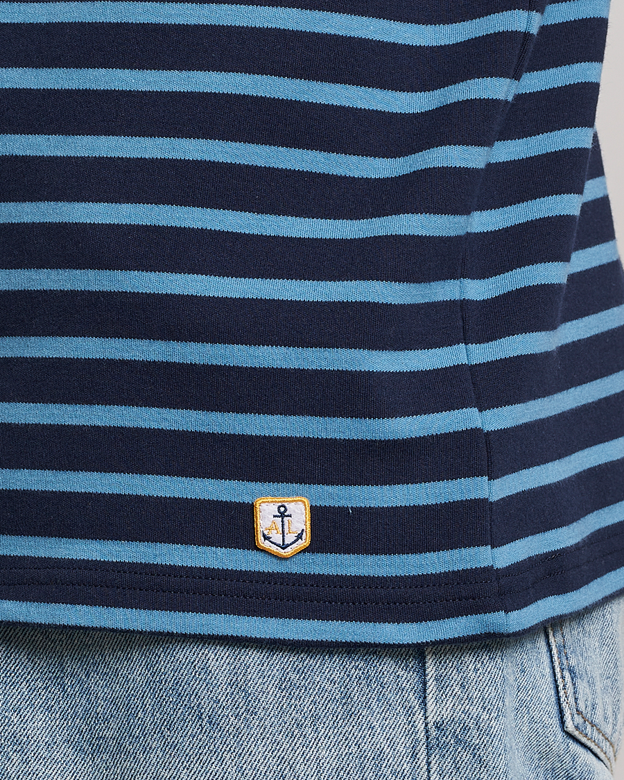 Herr | T-Shirts | Armor-lux | Houat Héritage Stripe Longsleeve T-shirt Marine Deep/St Lo