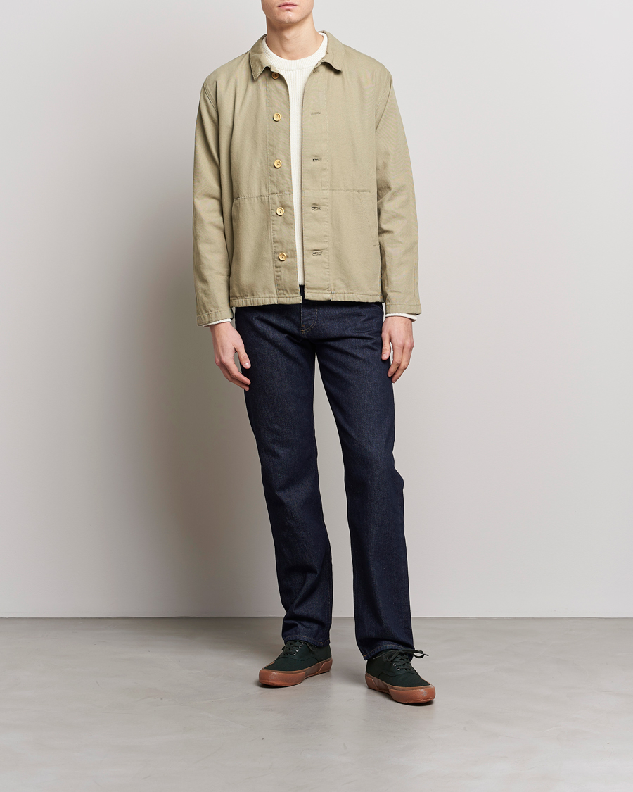 Herr | Skjortor | Armor-lux | Veste Pecheur Heritage Overshirt Argile