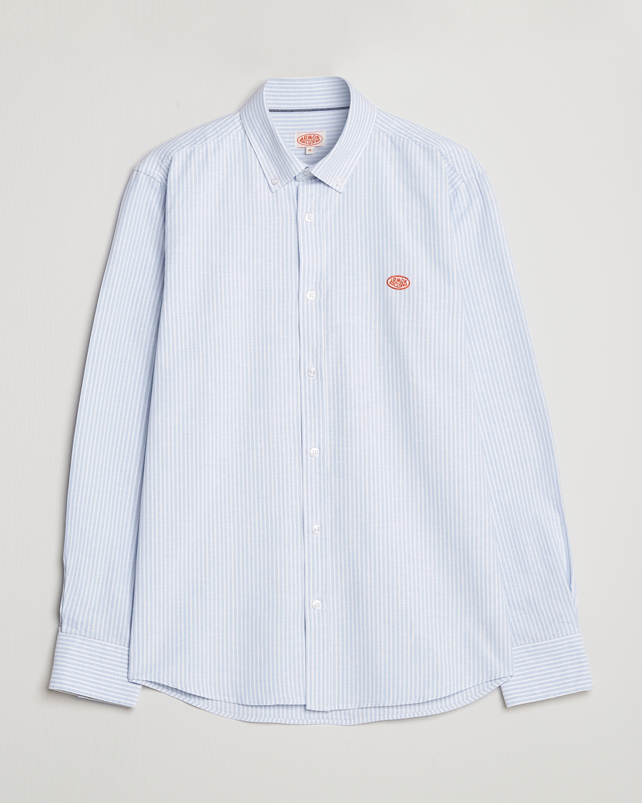 Herr | Skjortor | Armor-lux | Chemise Oxford Shirt Blue/Milk