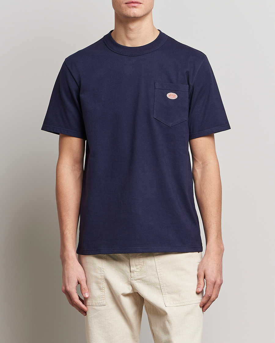 Herr | T-Shirts | Armor-lux | Callac Pocket T-Shirt Navy