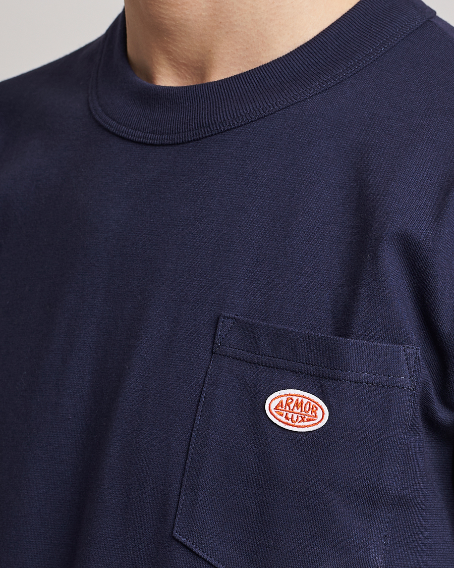 Herr | T-Shirts | Armor-lux | Callac Pocket T-Shirt Navy