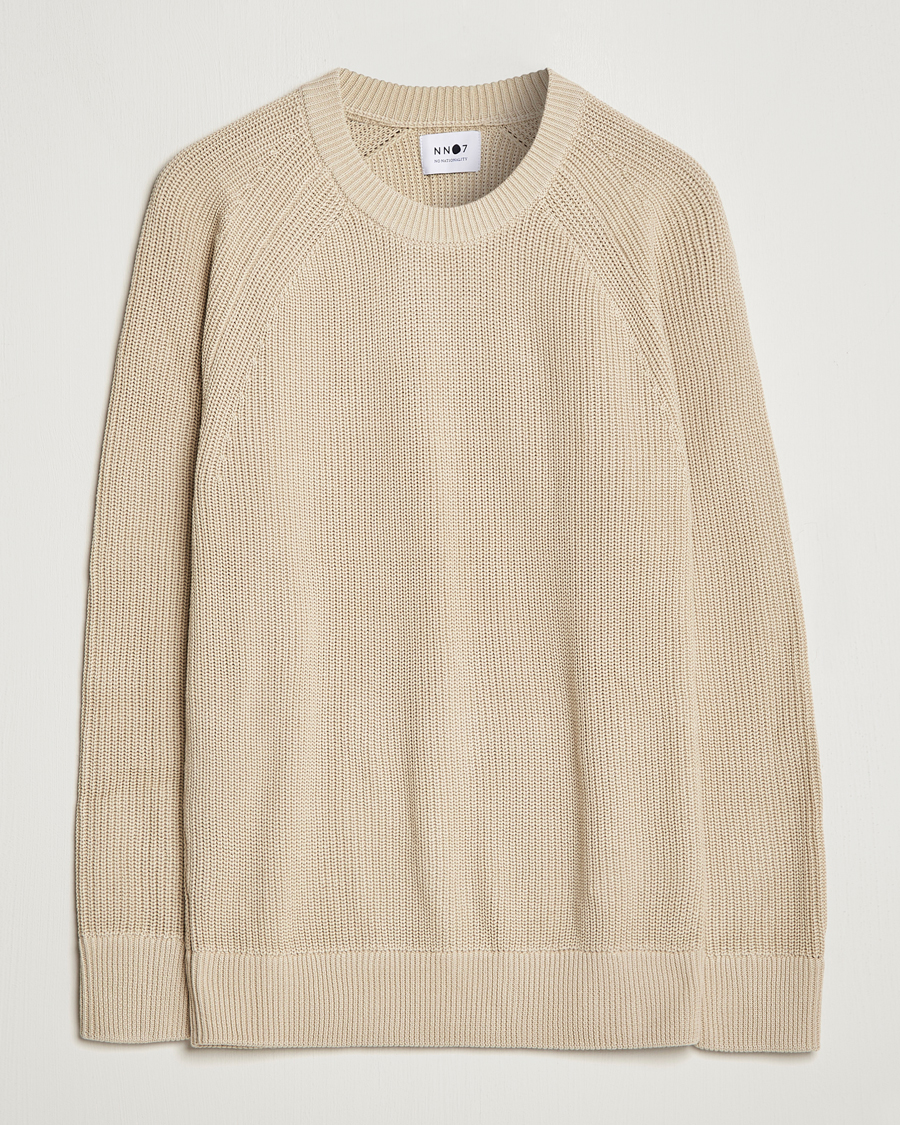 Herr | Tröjor | NN07 | Jacobo Cotton Knitted Sweater Off White