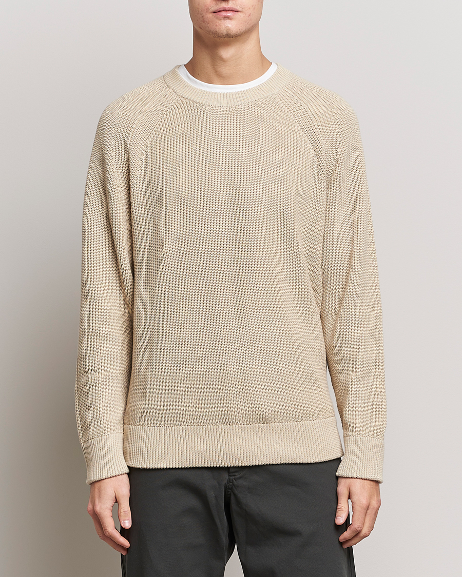 Herr | Tröjor | NN07 | Jacobo Cotton Knitted Sweater Off White