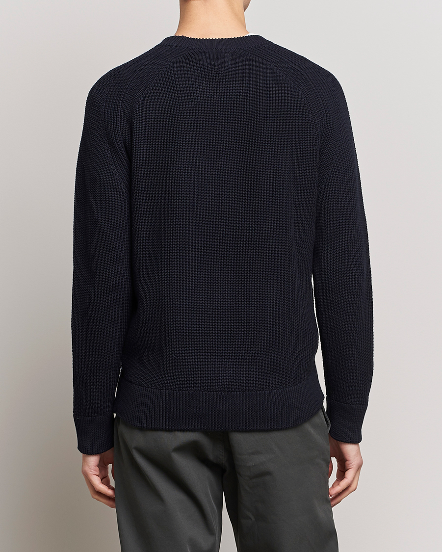 Herr | Tröjor | NN07 | Jacobo Organic Cotton Knitted Sweater Navy