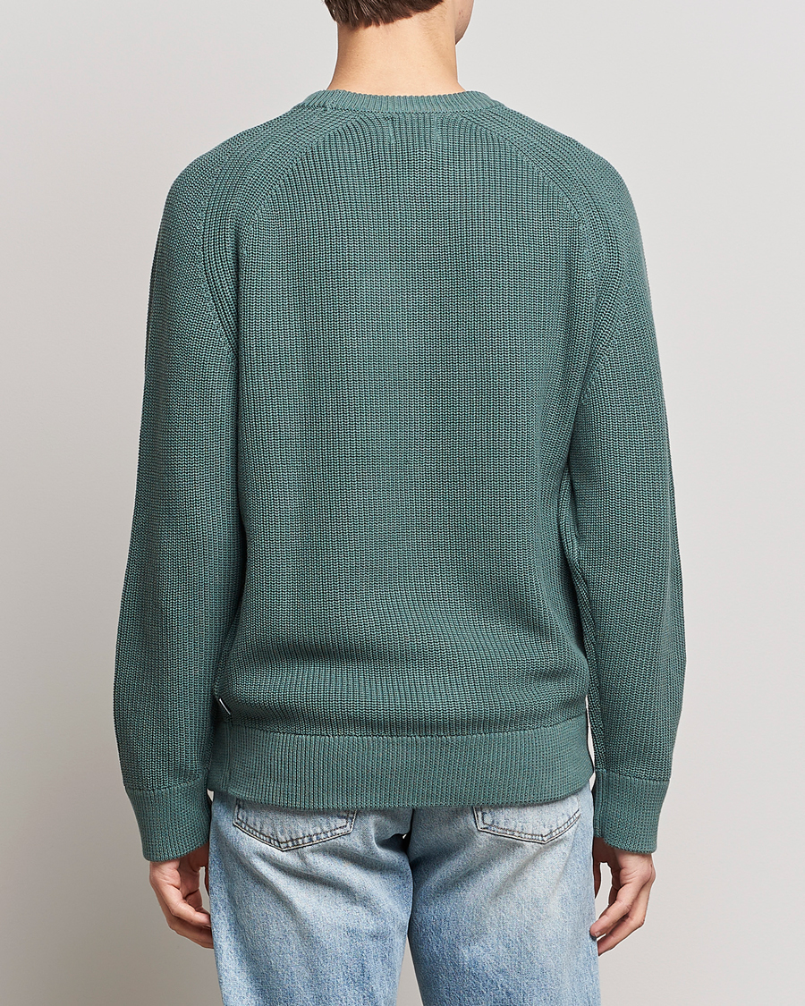 Herr | Tröjor | NN07 | Jacobo Cotton Knitted Sweater Forest Mint