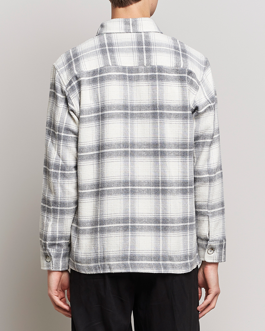 Herr | Skjortor | NN07 | Soren Cotton Checked Overhisrt Grey/White