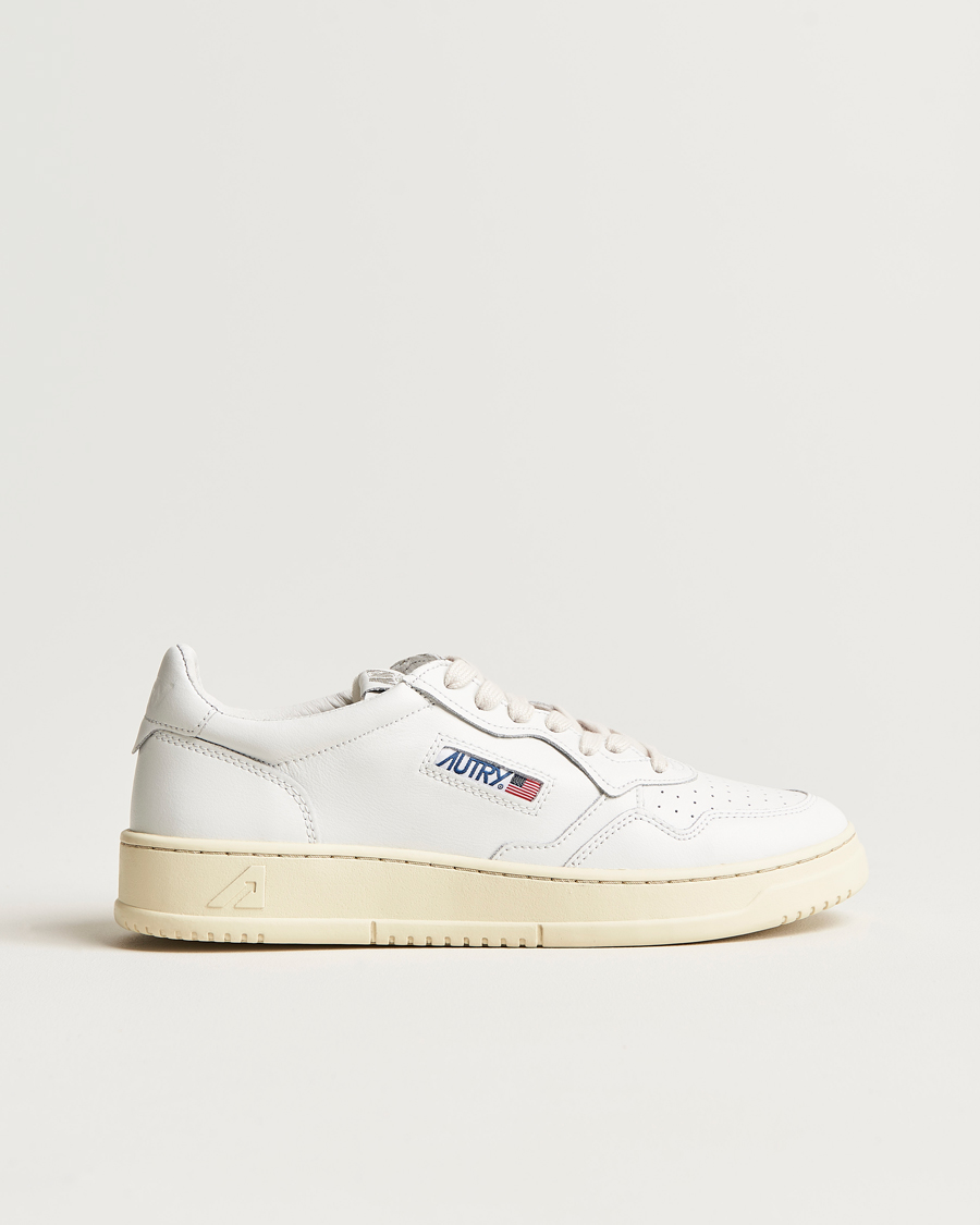 Herr | Sneakers | Autry | Medalist Low Super Soft Goat Leather Sneaker White