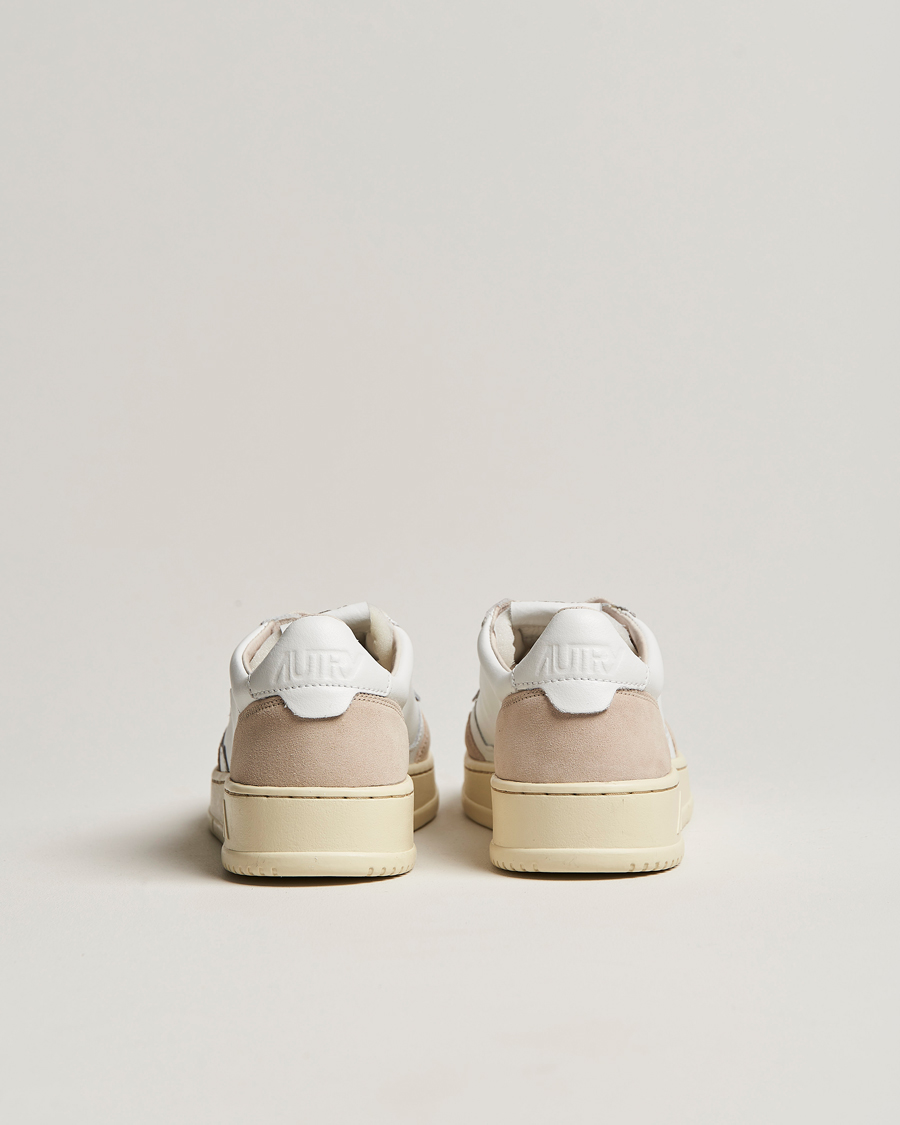 Herr | Autry Medalist Low Leather/Suede Sneaker White | Autry | Medalist Low Leather/Suede Sneaker White