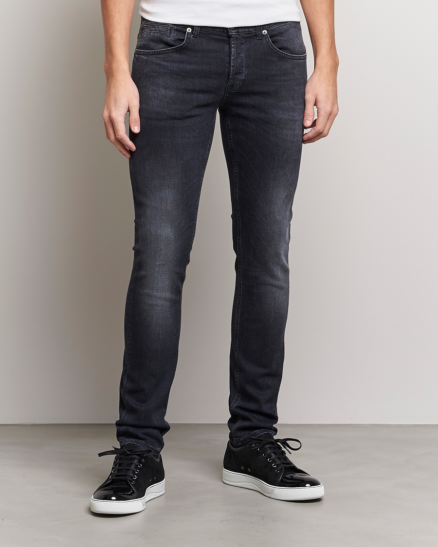 Herr | Svarta jeans | Dondup | George Jeans Worn Black