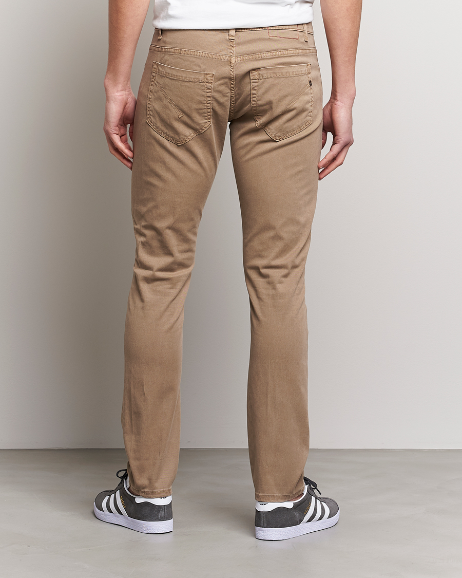 Herr | Byxor | Dondup | George Gabardine 5-Pocket Khaki