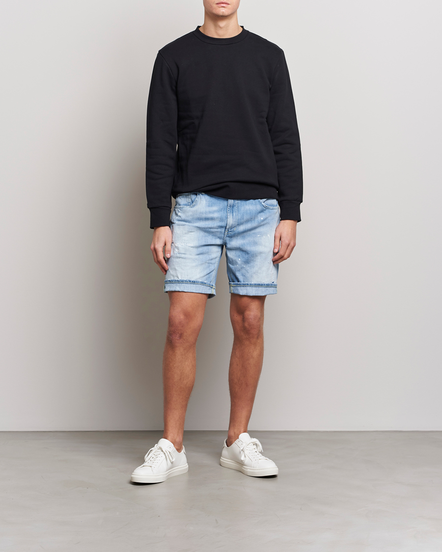 Herr | Shorts | Dondup | Derick Bull Denim Shorts Light Blue
