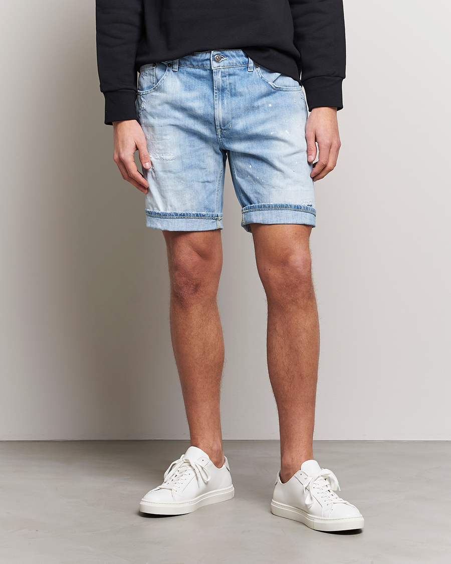 Herr | Shorts | Dondup | Derick Bull Denim Shorts Light Blue