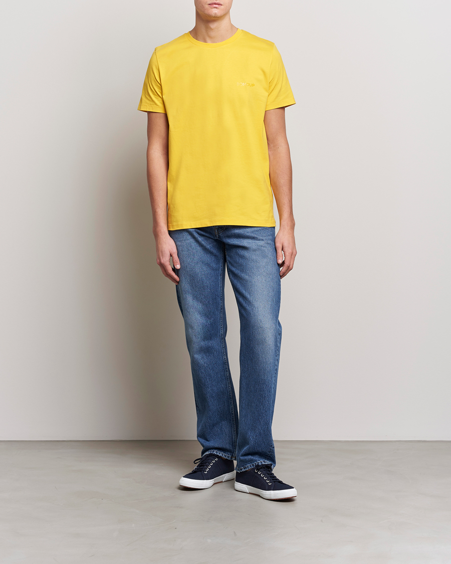 Herr | T-Shirts | Dondup | Crew Neck Tee Yellow