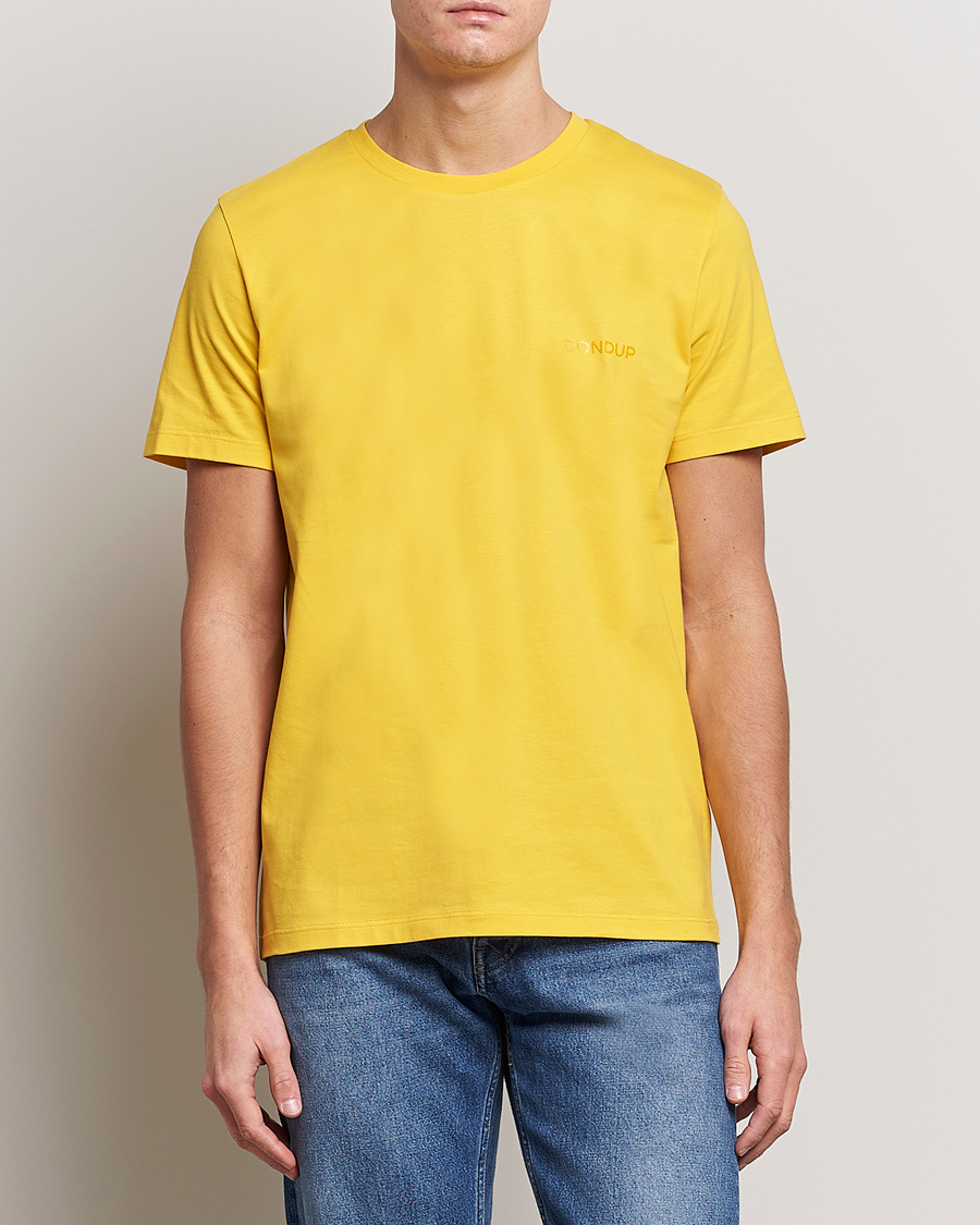 Herr | T-Shirts | Dondup | Crew Neck Tee Yellow