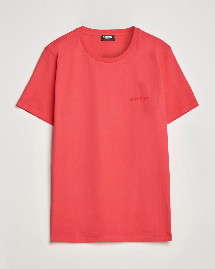 Herr | T-Shirts | Dondup | Crew Neck Tee Coral