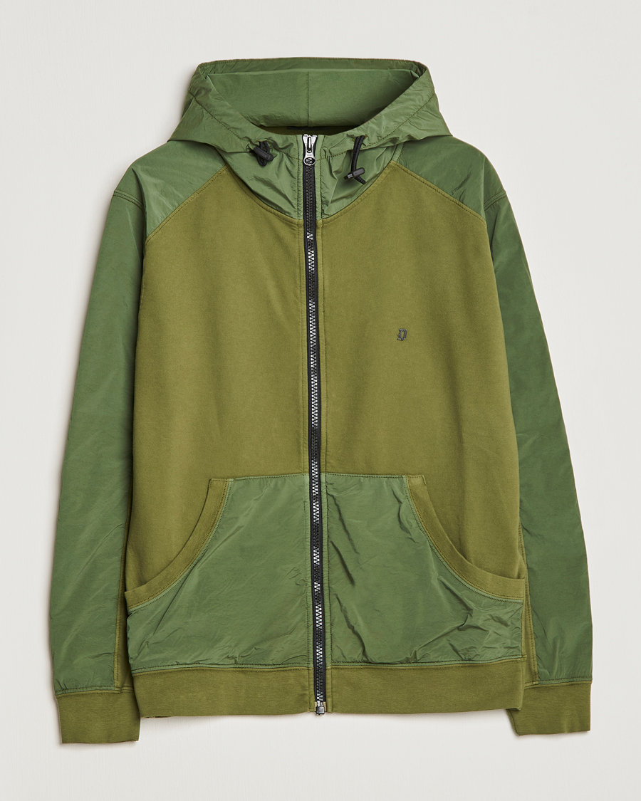 Herr | Tröjor | Dondup | Full Zip Hoodie Jacket Olive