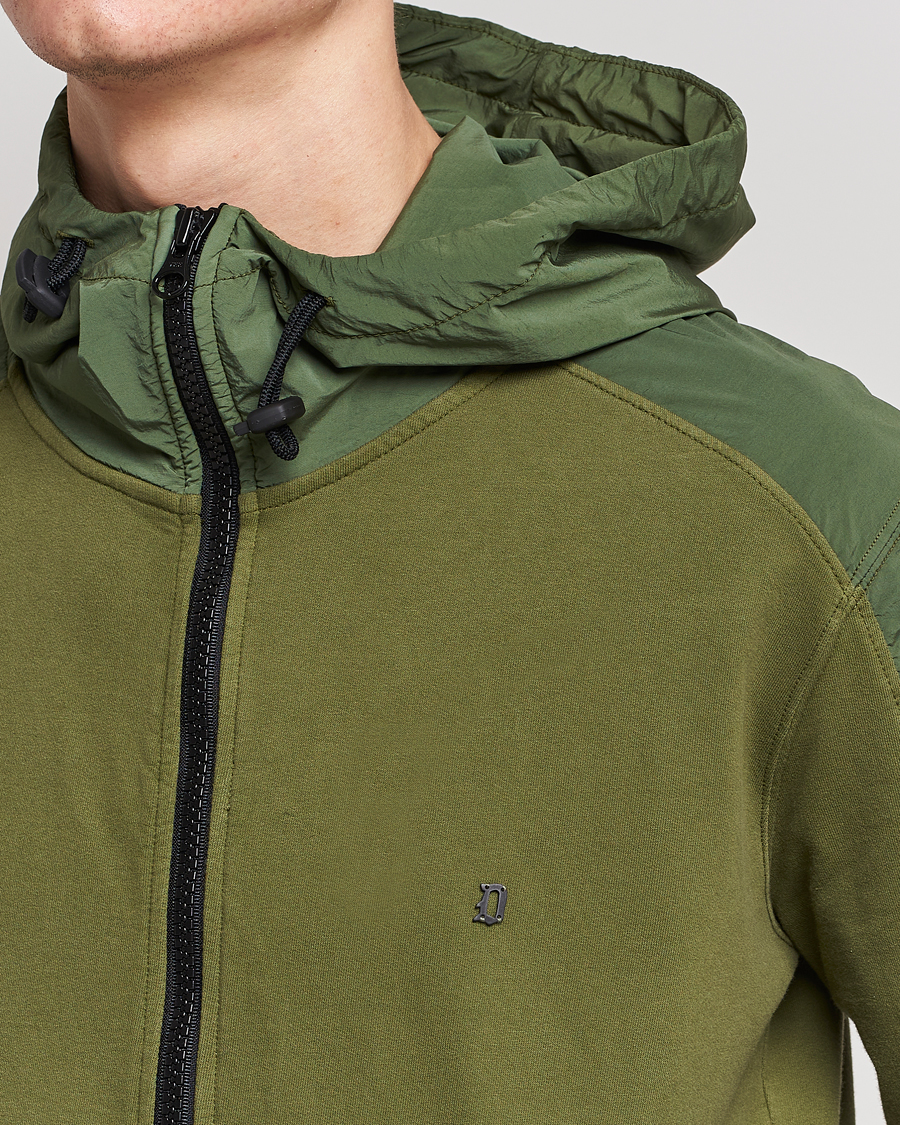 Herr | Tröjor | Dondup | Full Zip Hoodie Jacket Olive