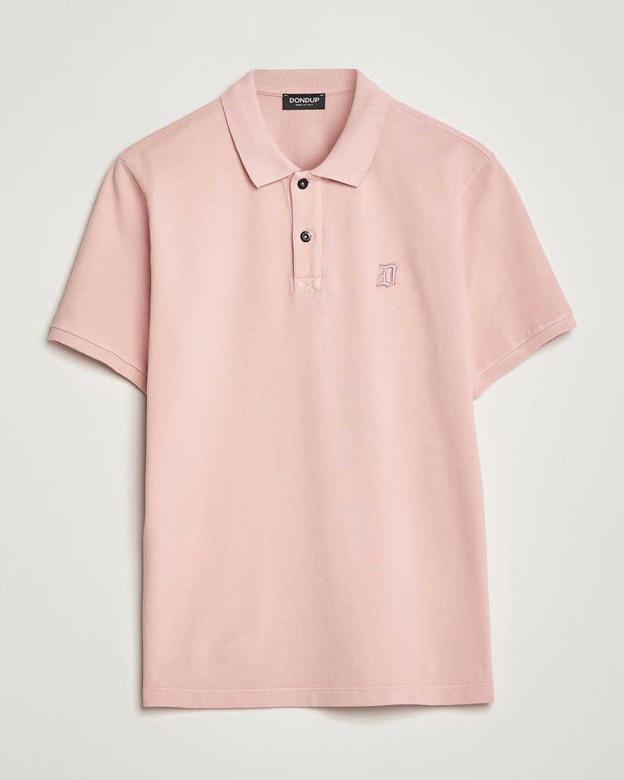 Herr | Pikéer | Dondup | Cotton Pique Pink
