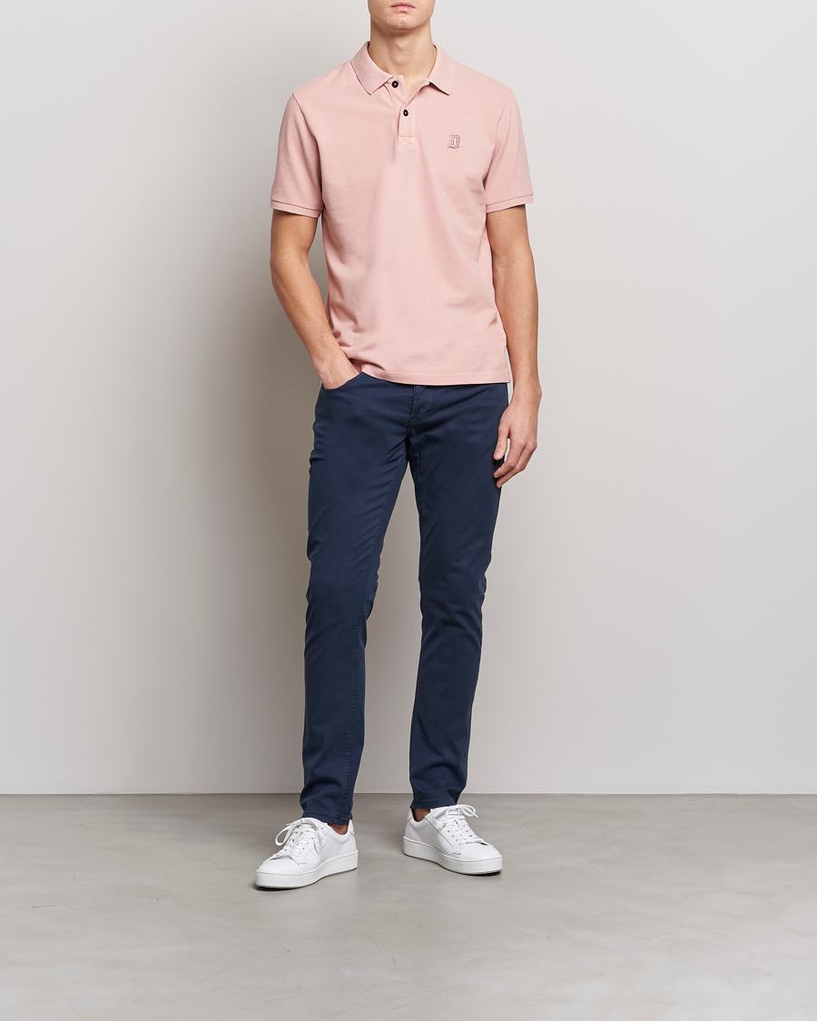 Herr | Pikéer | Dondup | Cotton Pique Pink