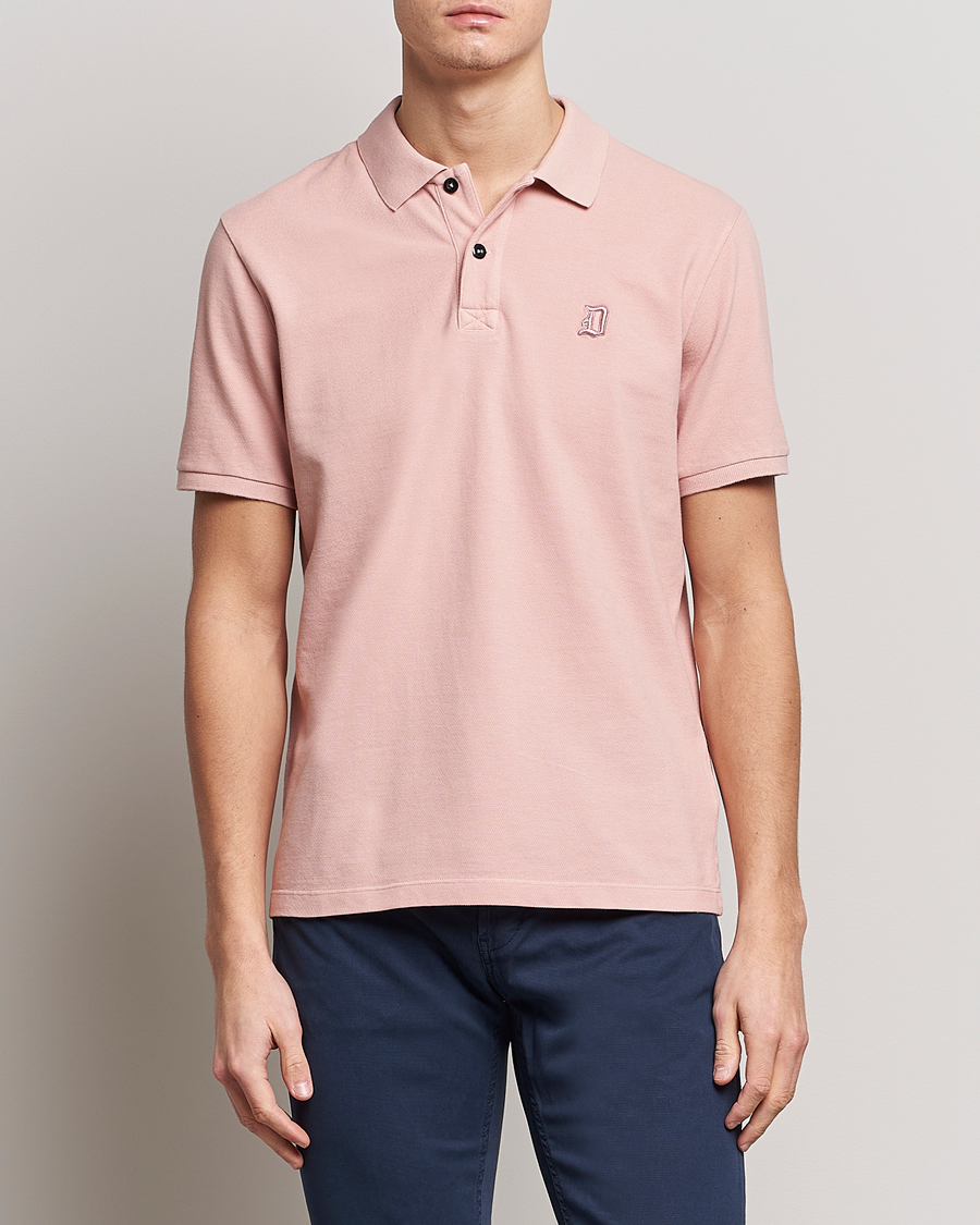 Herr | Pikéer | Dondup | Cotton Pique Pink