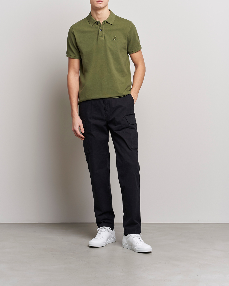 Herr | Pikéer | Dondup | Cotton Pique Olive