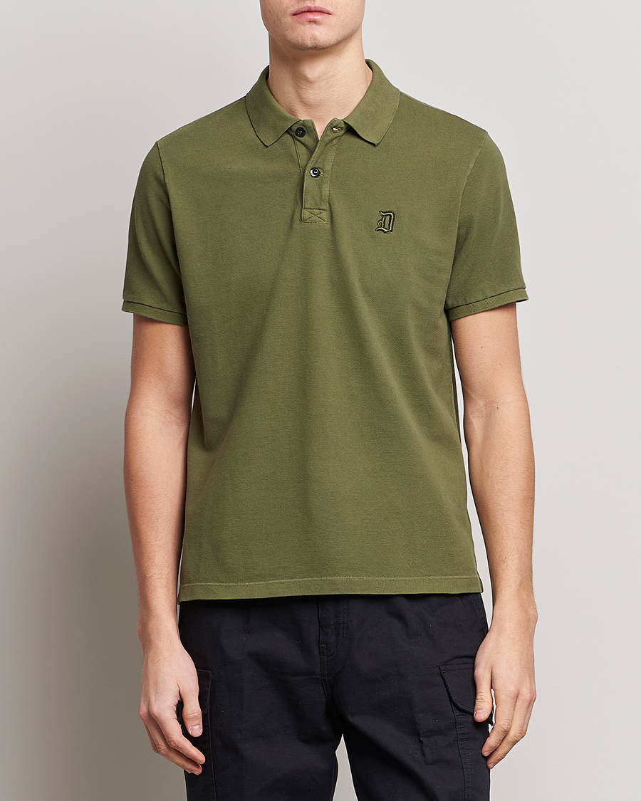 Herr | Pikéer | Dondup | Cotton Pique Olive