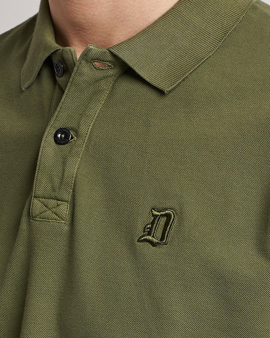 Herr | Pikéer | Dondup | Cotton Pique Olive