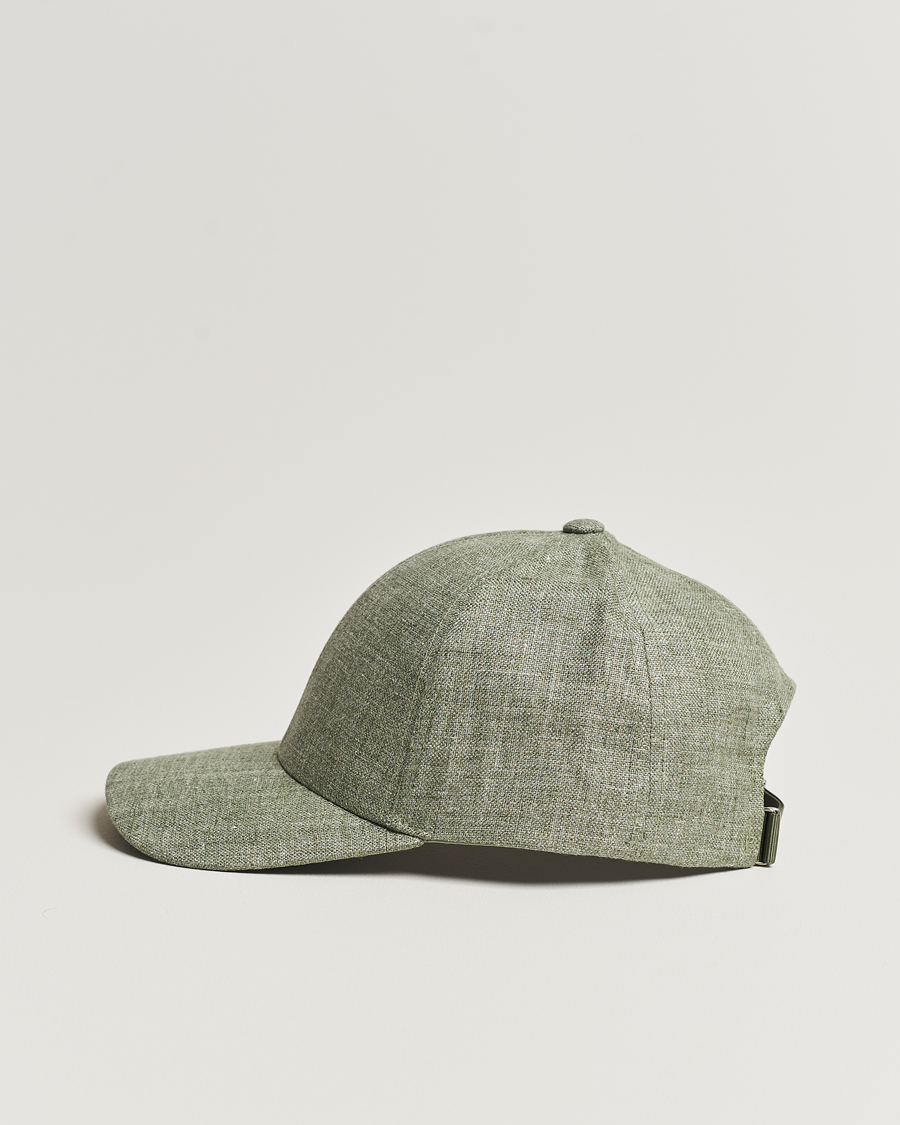 Herr | Varsity Headwear Linen Baseball Cap Pistachio Green | Varsity Headwear | Linen Baseball Cap Pistachio Green